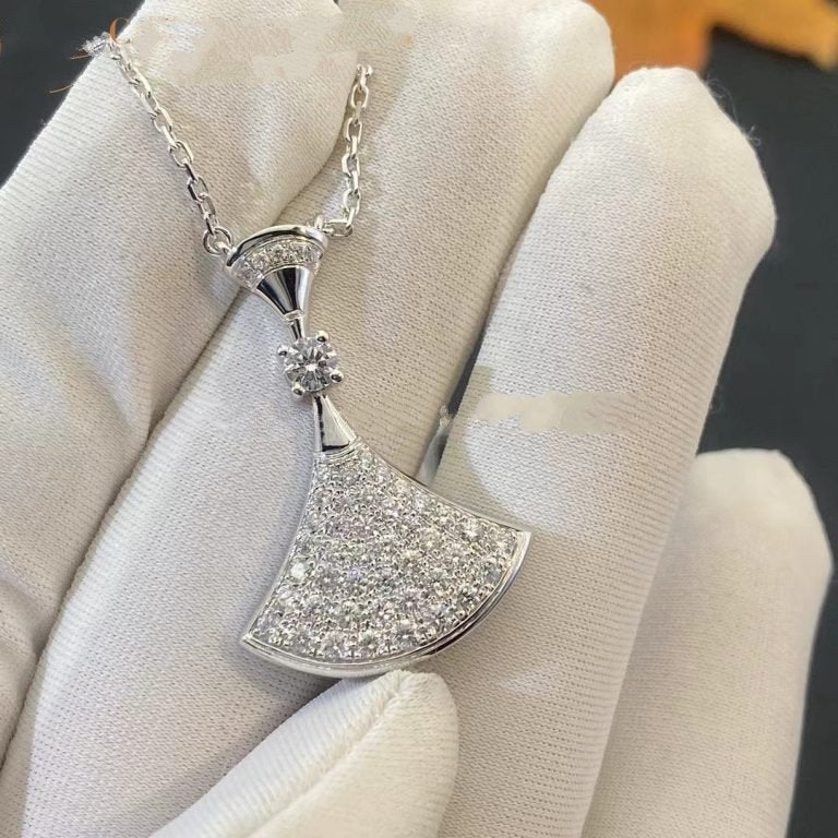 [✨ROSE✨]DREAM NECKLACE SILVER FULL DIAMOND
