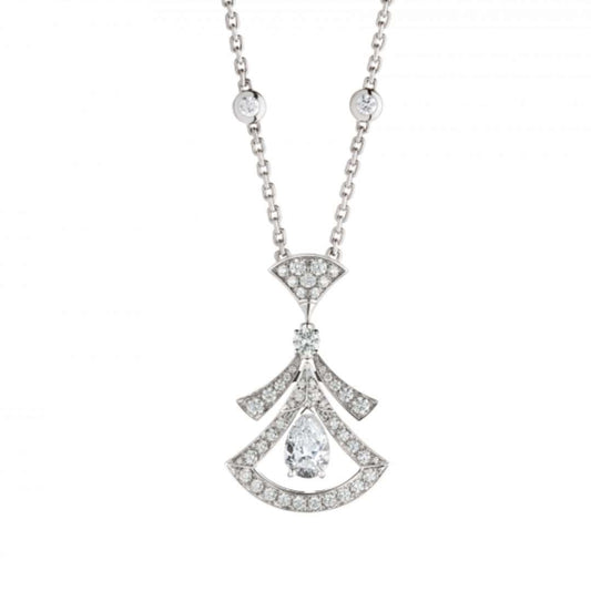 [✨ROSE✨]DREAM NECKLACE WHITE DIAMOND SILVER