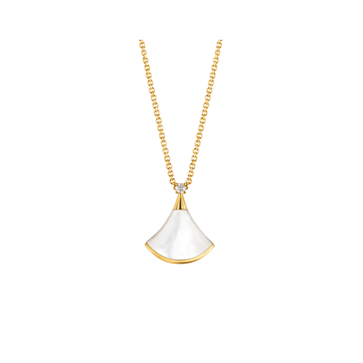 [✨ROSE✨]DREAM NECKLACE WHITE MOP GOLD 1 DIAMOND