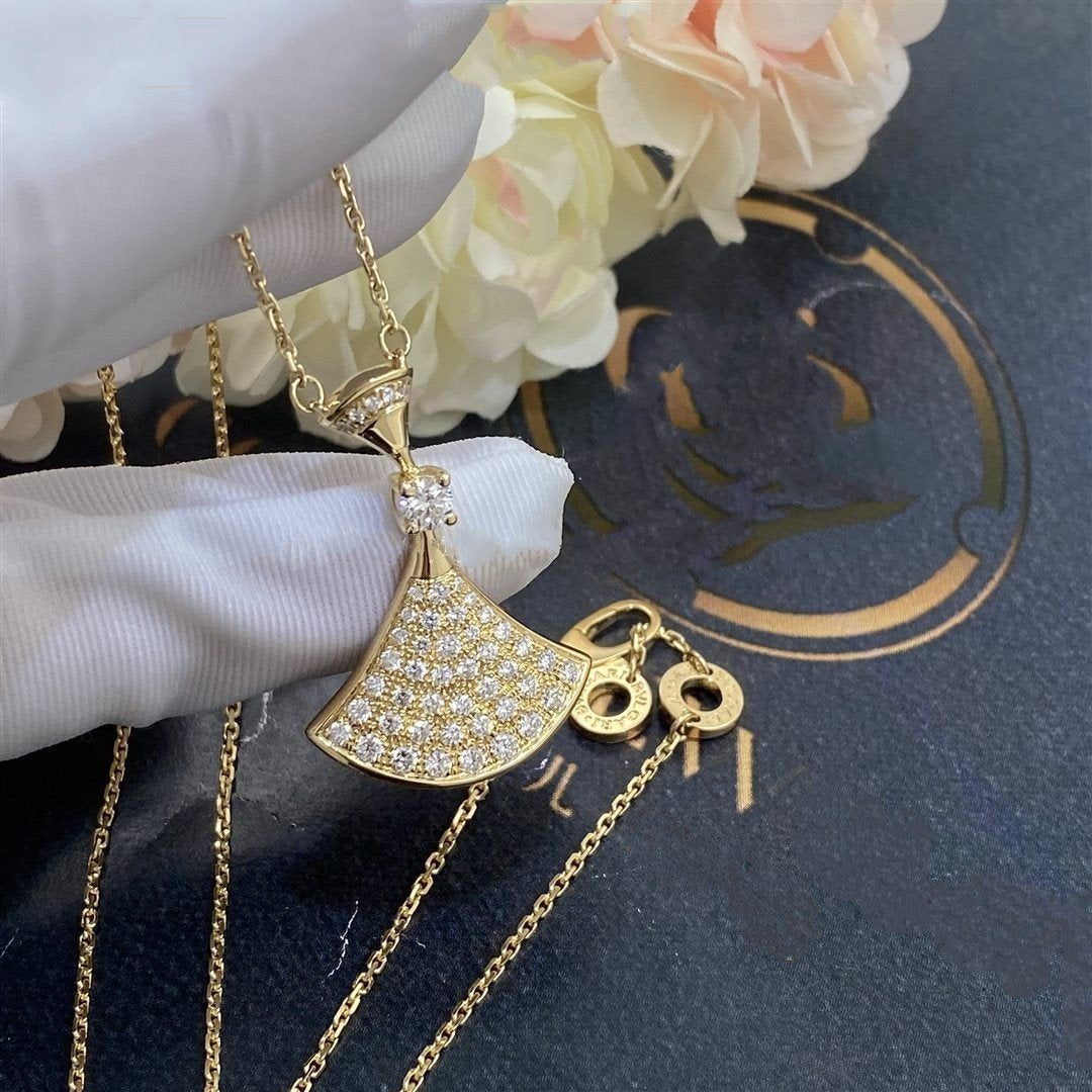 [✨ROSE✨]DREAM NECKLACE GOLD FULL DIAMOND