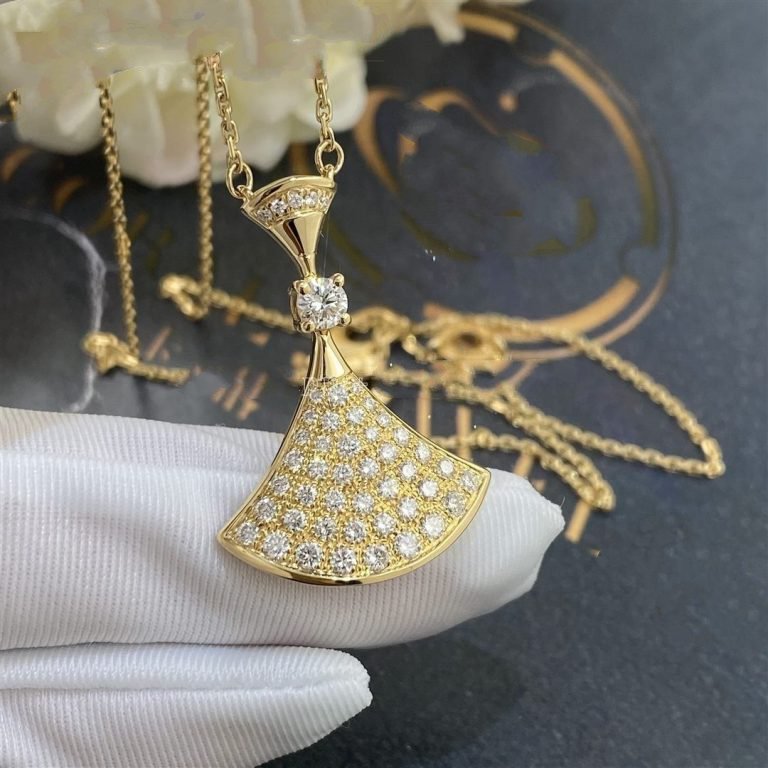 [✨ROSE✨]DREAM NECKLACE GOLD FULL DIAMOND