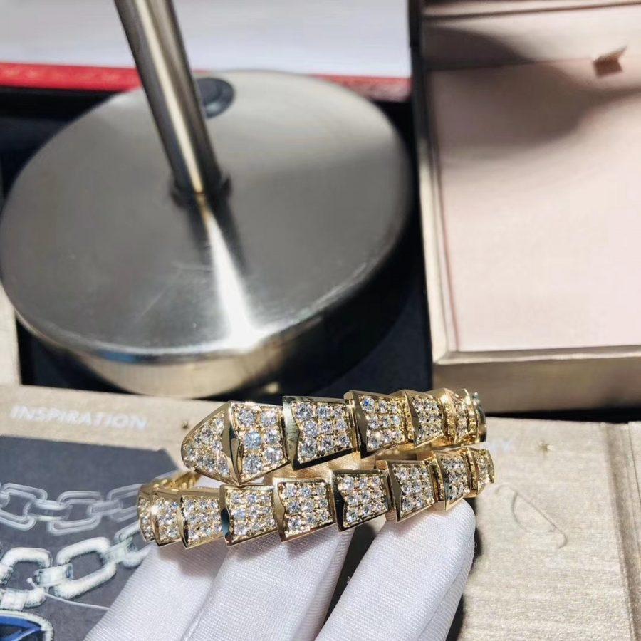 [✨ROSE✨]SERPENTI BRACELET 8MM GOLD DIAMOND
