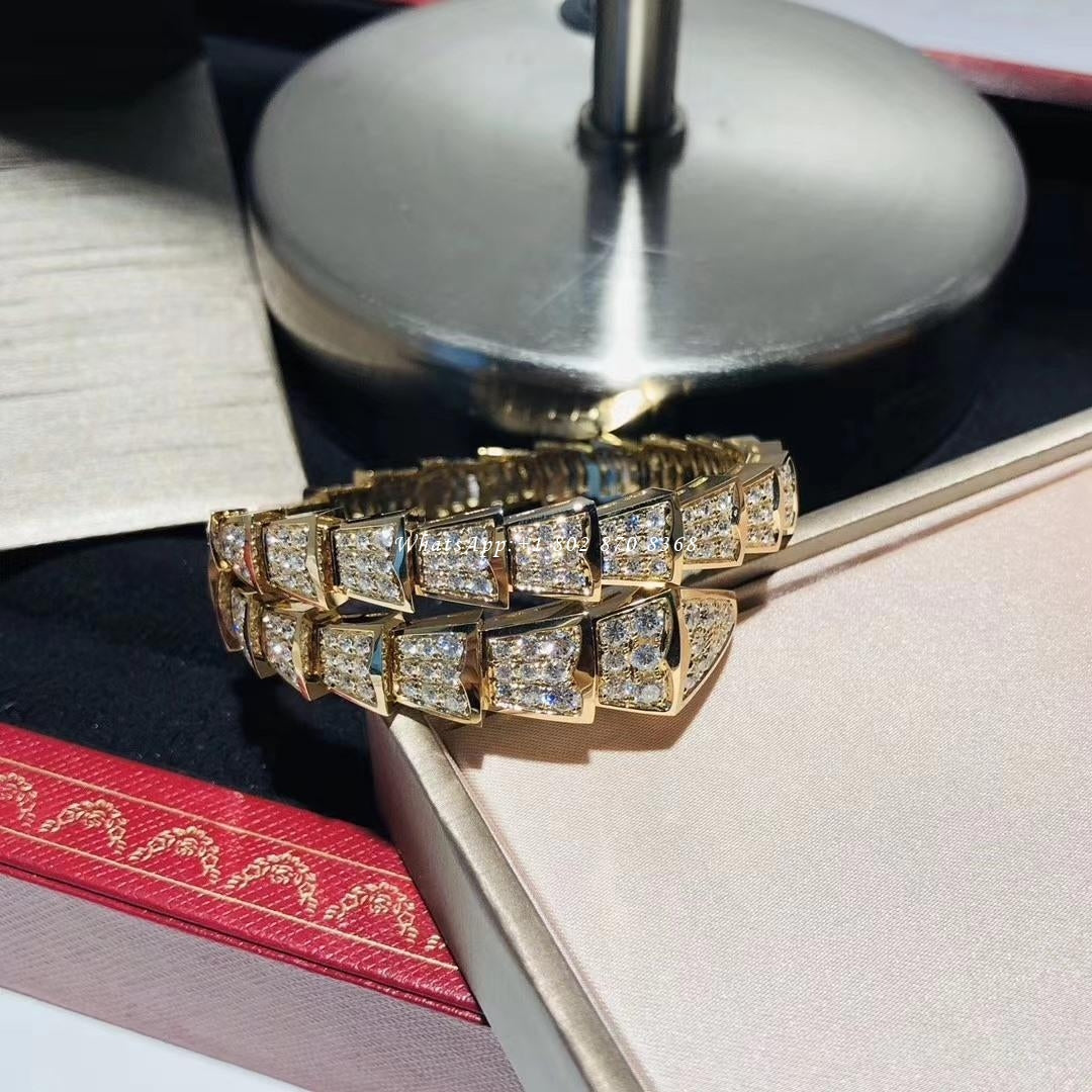 [✨ROSE✨]SERPENTI BRACELET 8MM GOLD DIAMOND