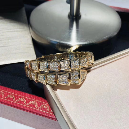 [✨ROSE✨]SERPENTI BRACELET 8MM GOLD DIAMOND