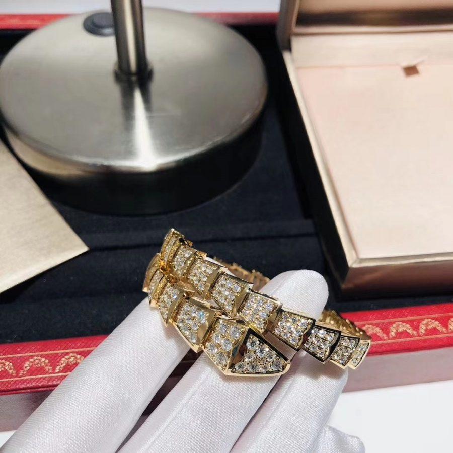 [✨ROSE✨]SERPENTI BRACELET 8MM GOLD DIAMOND