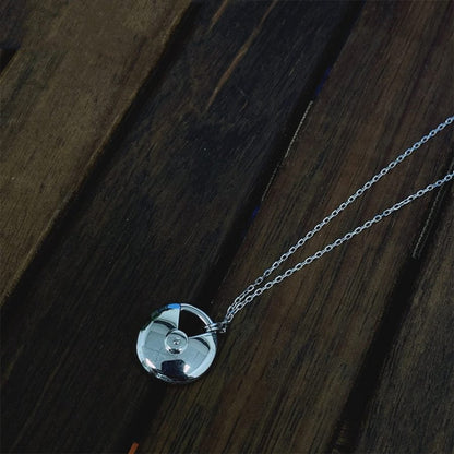 [✨ROSE✨]AMULETTE SILVER FULL DIAMOND NECKLACE