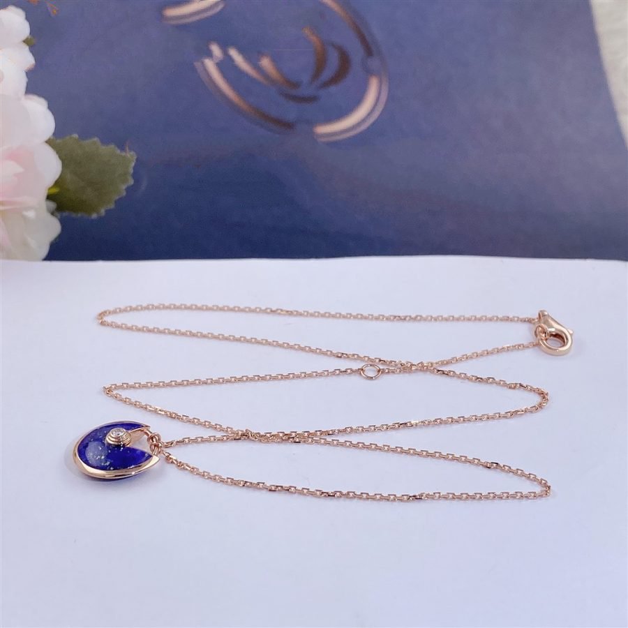 [✨ROSE✨]AMULETTE ROSE GOLD AGATE NECKLACE