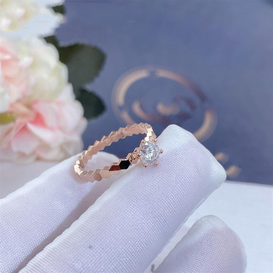 [✨ROSE✨]BEE LOVE RING PINK GOLD 1 DIAMOND