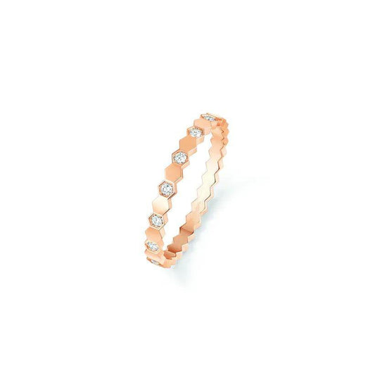 [✨ROSE✨]BEE LOVE RING PINK GOLD DIAMOND