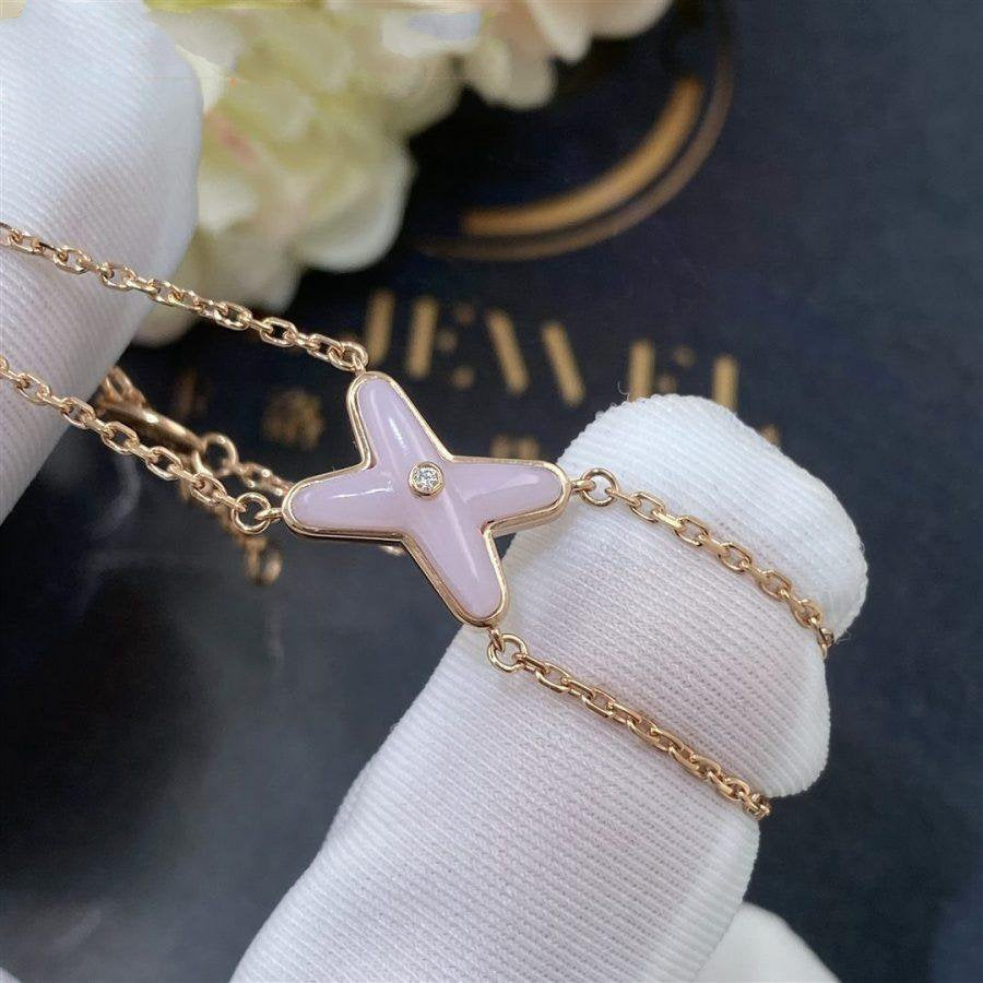 [✨ROSE✨]JEUX BRACELET PINK MOP PINK GOLD 1 DIAMOND