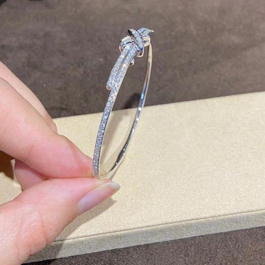 [✨ROSE✨]JEUX DE BRACELET DIAMONDS SILVER