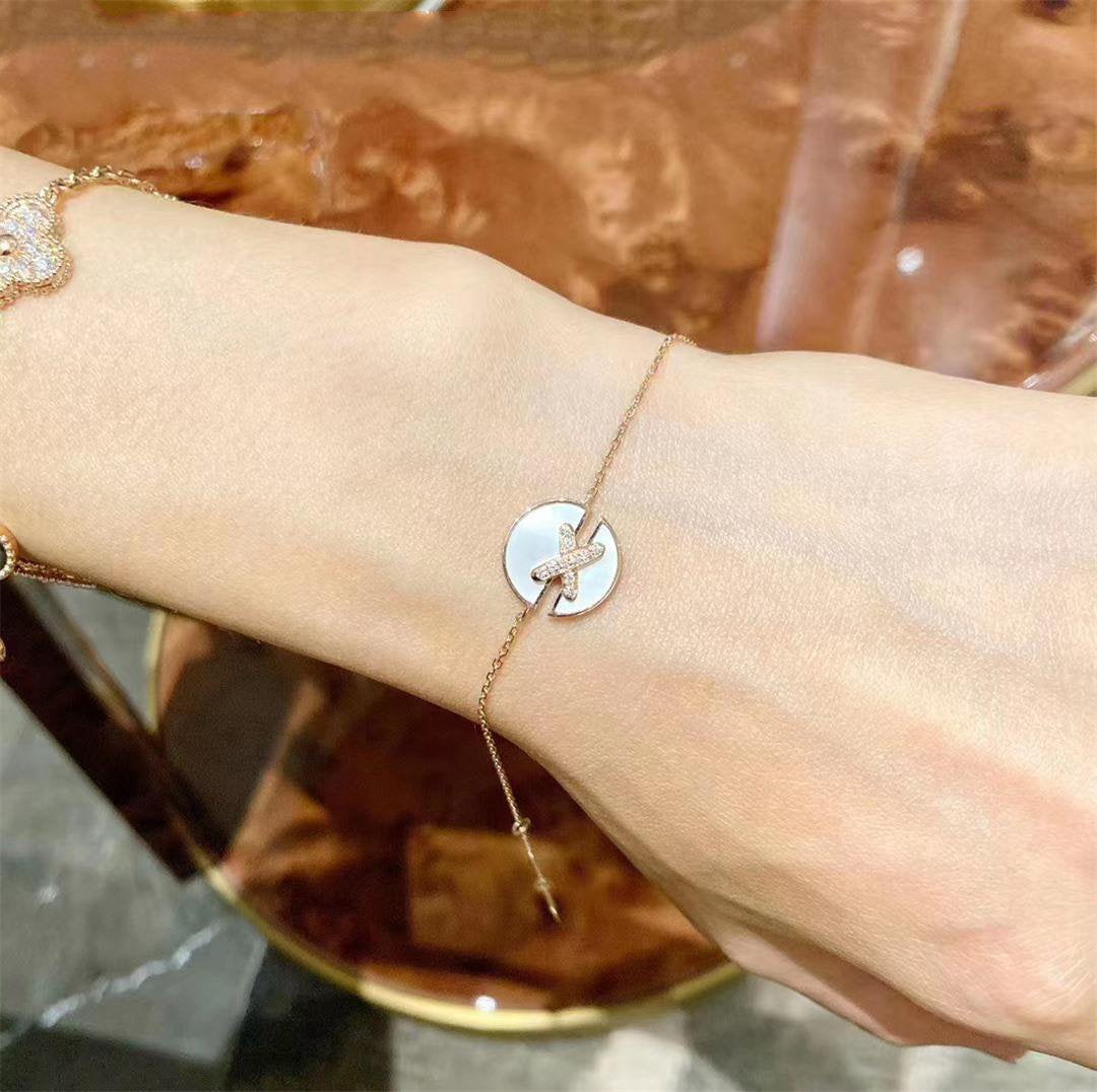 [✨ROSE✨]JEUX DE BRACELET MOP PINK GOLD DIAMONDS