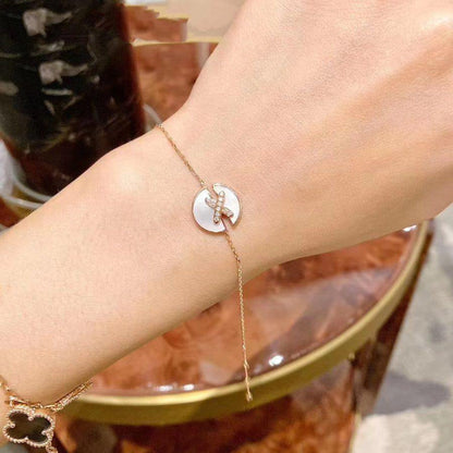 [✨ROSE✨]JEUX DE BRACELET MOP PINK GOLD DIAMONDS
