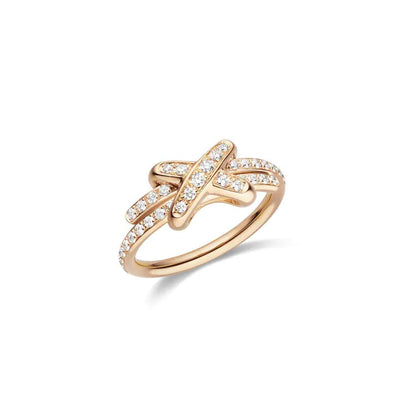 [✨ROSE✨]JEUX DE RING PINK GOLD DIAMOND