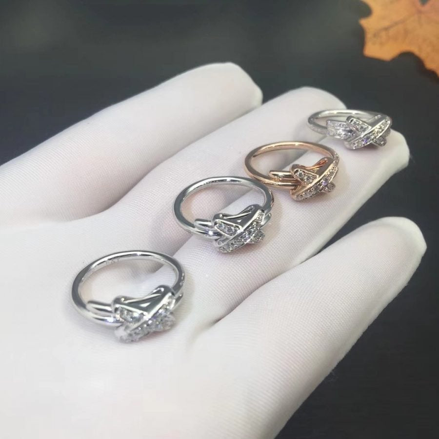 [✨ROSE✨]JEUX DE SILVER DIAMOND RING