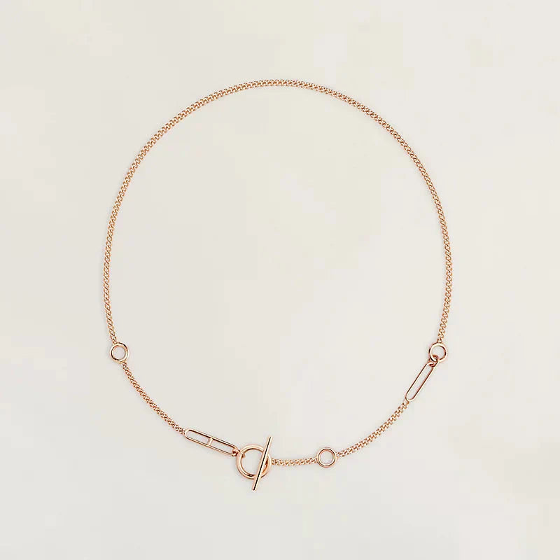 [✨ROSE✨]HM STERLING CHAINE D'ANCRE HEART