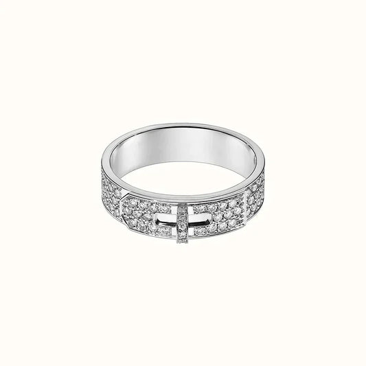 [✨ROSE✨]KELLY SILVER DIAMOND RING
