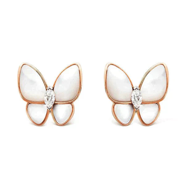 [✨ROSE✨]BUTTERFLY MOP DIAMOND EARRINGS