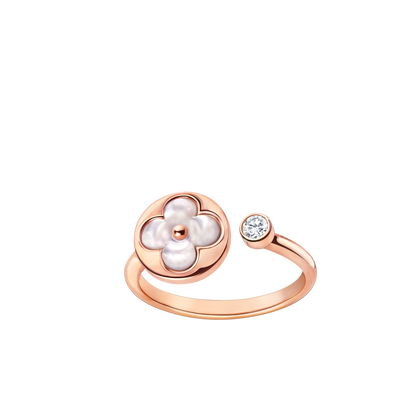 [✨ROSE✨]SUN 1 DIAMOND PINK MOP RING