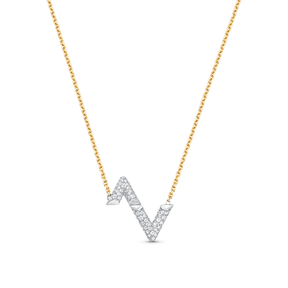 [✨ROSE✨]VOLT SILVER DIAMOND PEDANT NECKLACE