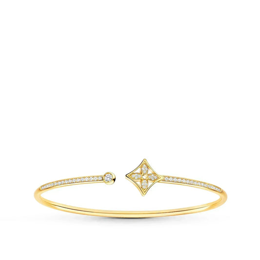 [✨ROSE✨]IDYLLE GOLD OPEN BRACELET DIAMOND PAVED