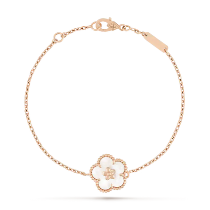 [✨ROSE✨]LUCKY WHITE MOP PLUM BLOSSOM  BRACELET
