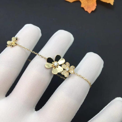 [✨ROSE✨]FRIVOLE GOLD 5 FLOWERS BRACELET