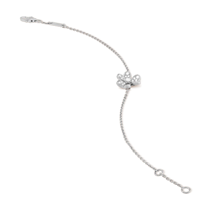 [✨ROSE✨]FRIVOLE SILVER FLOWER DIAMOND BRACELET
