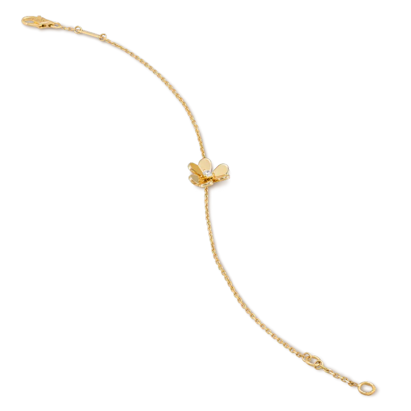 [✨ROSE✨]FRIVOLE GOLD FLOWER PINK MALACHITE BRACELET