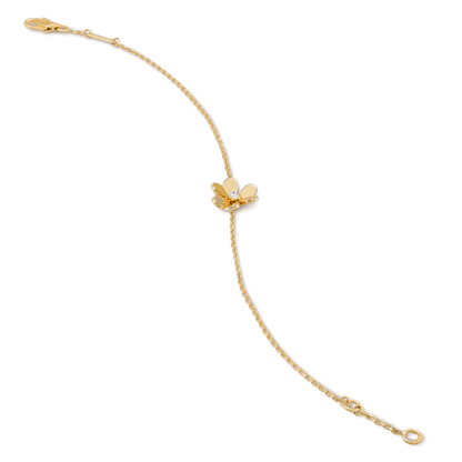 [✨ROSE✨]FRIVOLE GOLD FLOWER PINK MALACHITE BRACELET