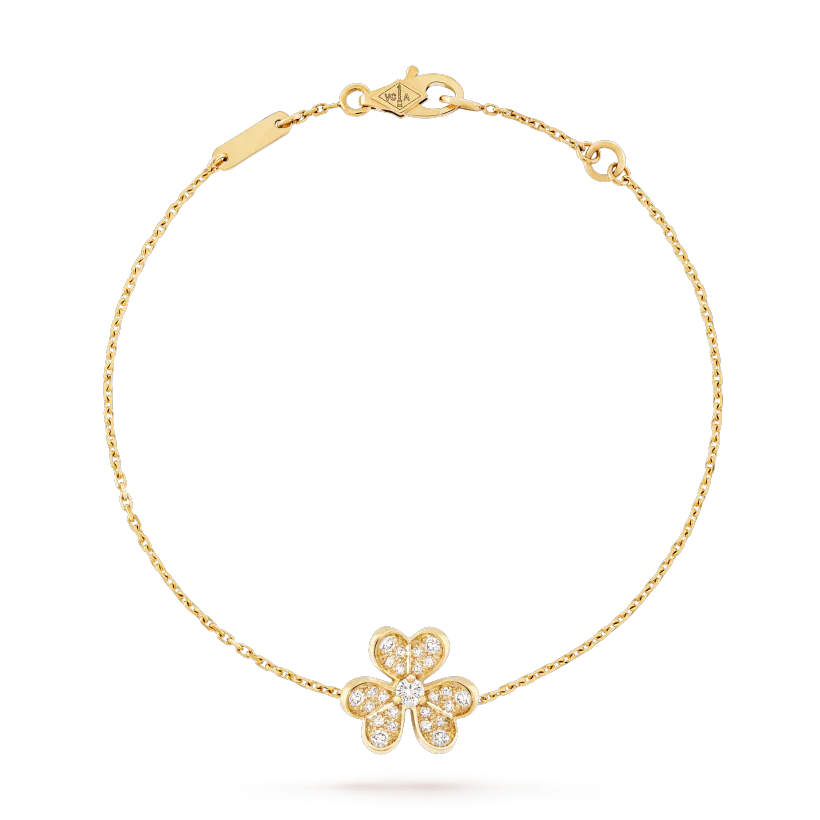 [✨ROSE✨]FRIVOLE GOLD FLOWER DIAMOND BRACELET