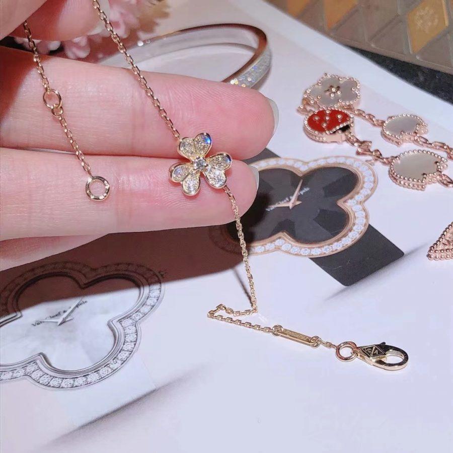 [✨ROSE✨]FRIVOLE GOLD FLOWER DIAMOND BRACELET
