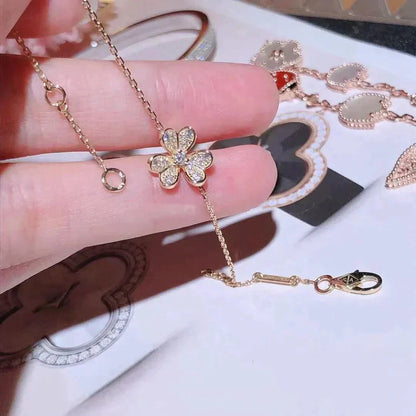 [✨ROSE✨]FRIVOLE GOLD FLOWER DIAMOND BRACELET