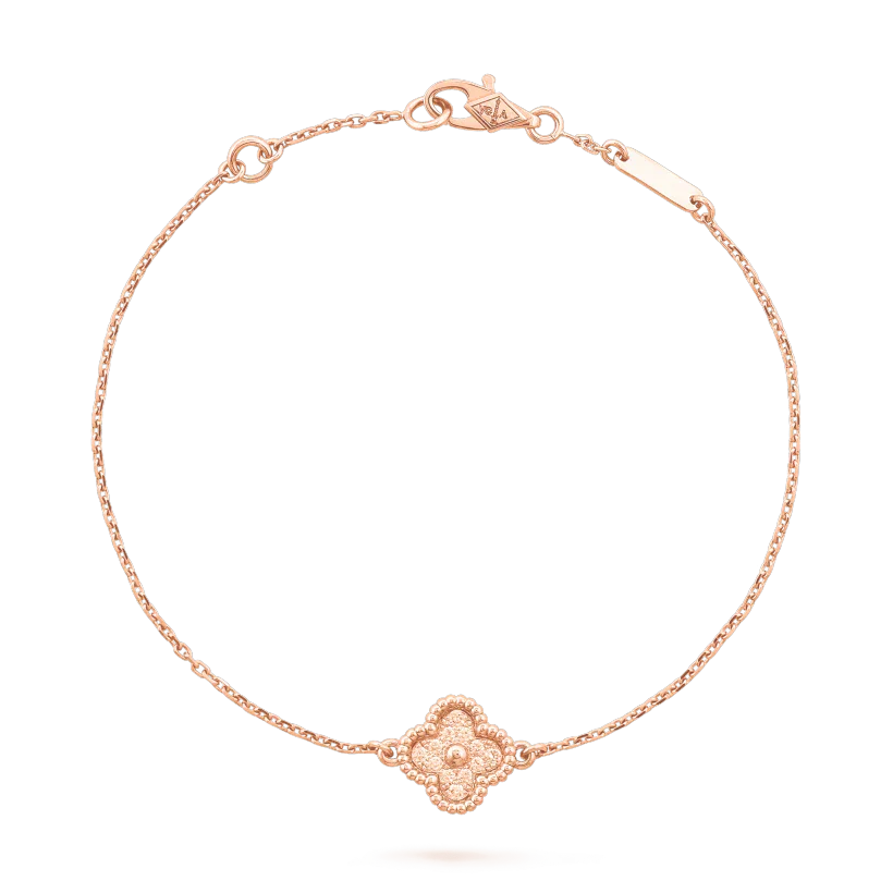 [✨ROSE✨]CLOVER SINGLE FLOWER BRACELET
