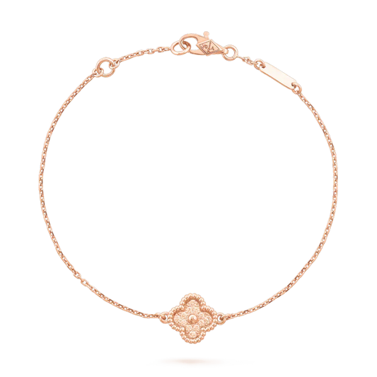 [✨ROSE✨]CLOVER SINGLE FLOWER BRACELET