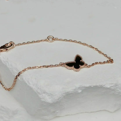 [✨ROSE✨]BUTTERFLY ONYX  BUTTERFLY BRACELET