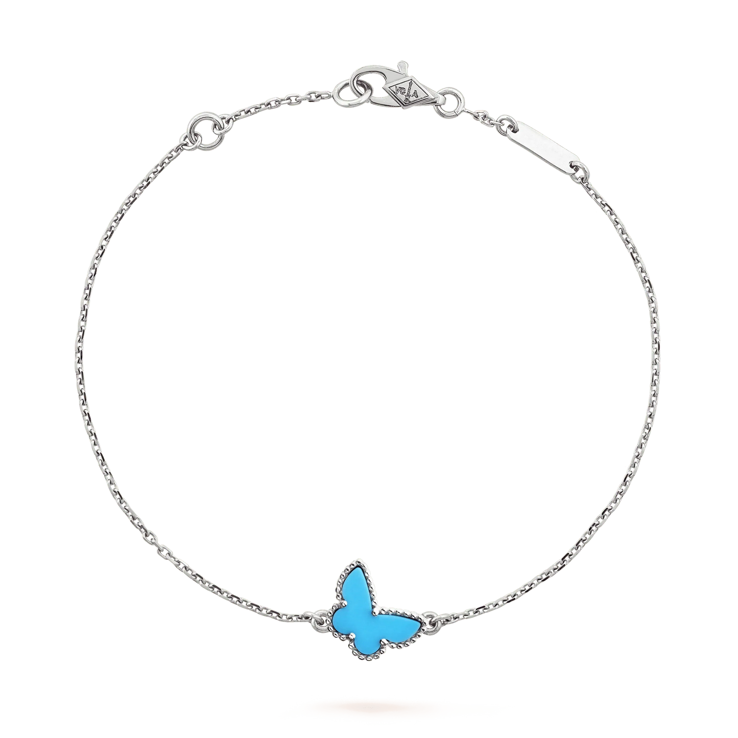 [✨ROSE✨]BUTTERFLY TURQUOISE BUTTERFLY BRACELET SILVER