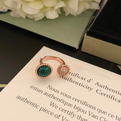 [✨ROSE✨]PERLEE COULEURS DIAMOND ROSE GOLD BETWEEN THE FINGER RING
