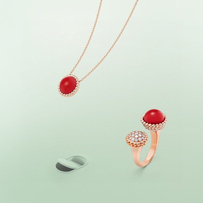 [✨ROSE✨]PERLEE COULEURS DIAMOND ROSE GOLD BETWEEN THE FINGER RING