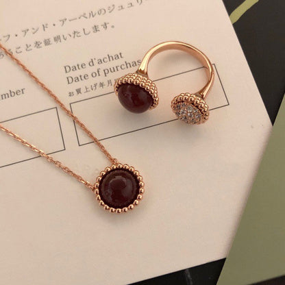 [✨ROSE✨]PERLEE COULEURS DIAMOND ROSE GOLD BETWEEN THE FINGER RING