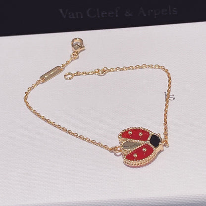 [✨ROSE✨]LUCKY SPRING 1 MOTIF PINK GOLD BRACELET