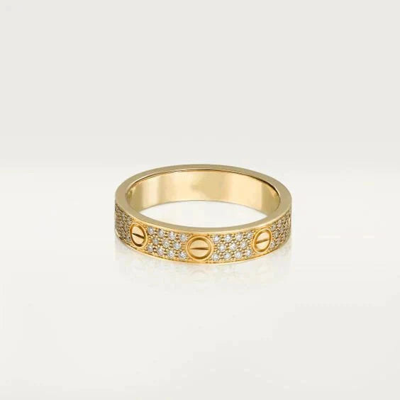 [✨ROSE✨]LOVE RING 3.6MM DIAMOND PAVED