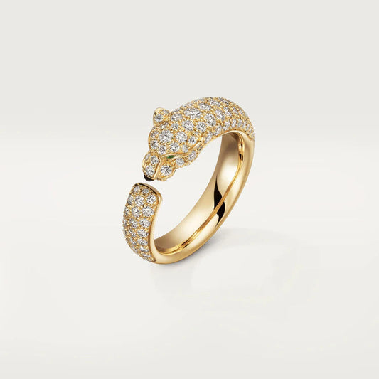 [✨ROSE✨]PANTHERE PINK GOLD DIAMOND RING